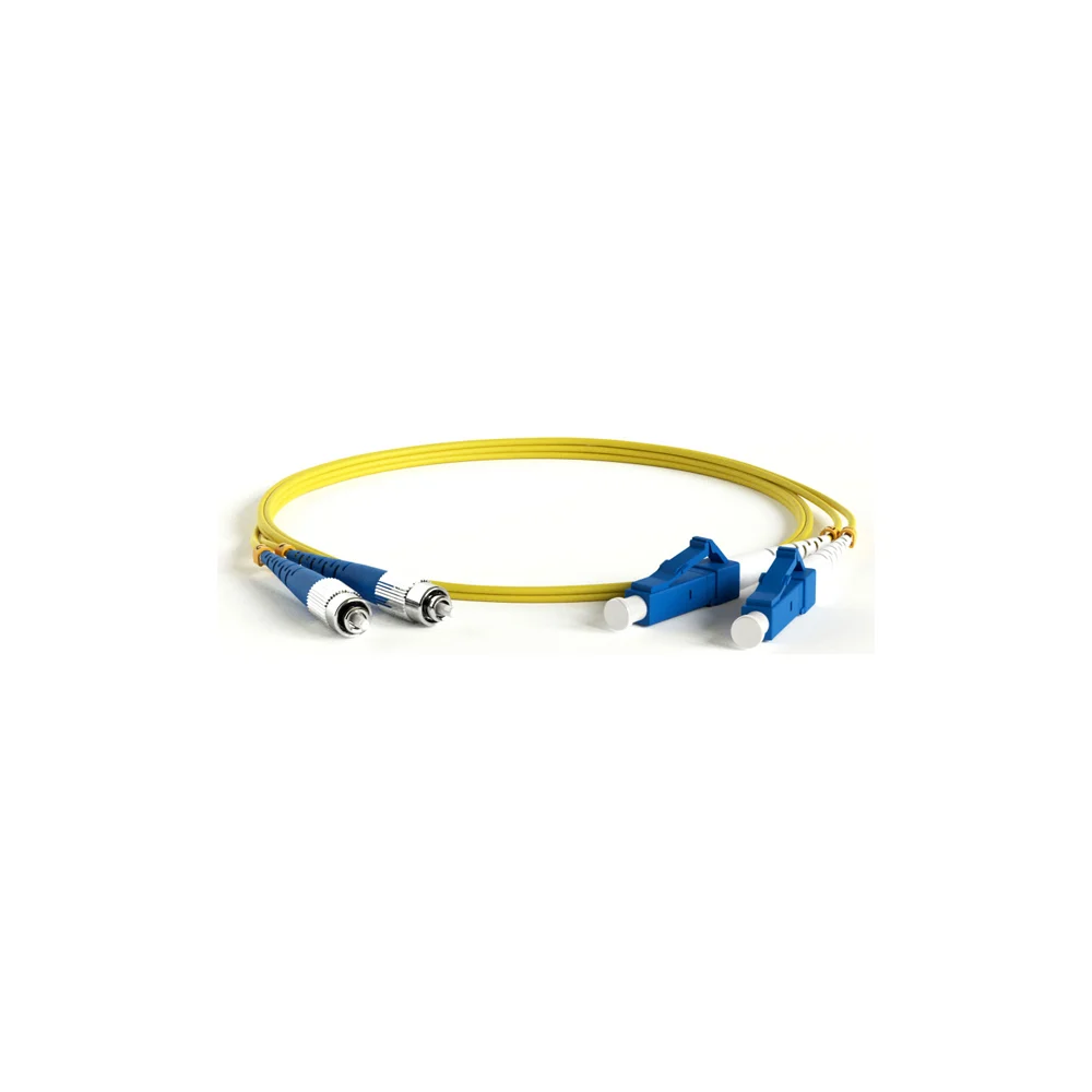 Волоконно-оптический патч-корд Hyperline FC-D2-9-FC/UR-LC/UR-H-1M-LSZH-YL 28182