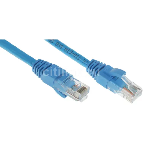 Патч-корд NTSS NTSS-PC-UTP-RJ45-5e-0.5-LSZH-BU, вилка RJ-45, вилка RJ-45, кат.5E, LSZH, 0.5м, синий
