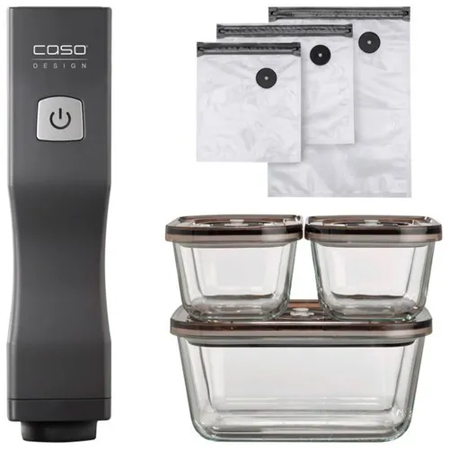 Вакуумный упаковщик ручной CASO Vacu OneTouch Eco-Set, черный