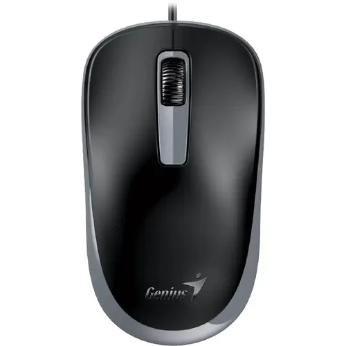Мышь проводная Genius DX-125S, оптическая, USB, 1200dpi, темно-серый [31010027402]