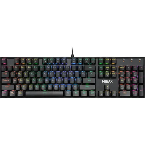 Клавиатура Defender Mirax GK-352, проводная, USB, механическая, черный [45352]