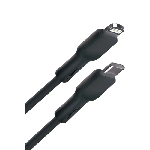 Кабель BORASCO Lightning (m) - USB Type-C (m), 1м, черный [50764]