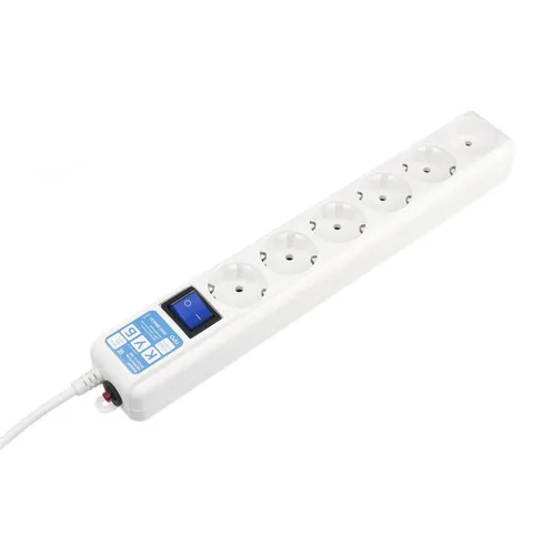 Сетевой фильтр PowerCube SPL(5+1)-16B-P-3M-WHITE, 3м, белый