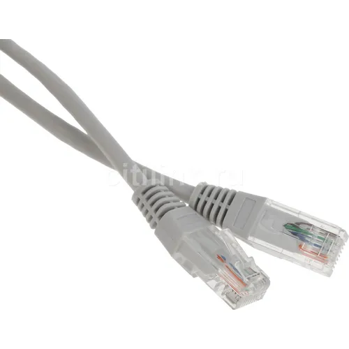 Патч-корд LanMaster вилка RJ-45, вилка RJ-45, кат.5E, ПВХ, 1м, серый [twt-45-45-1.0-gy]