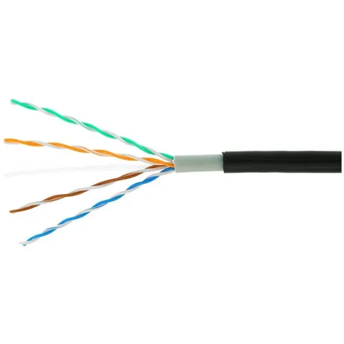 Кабель CABLEXPERT UPC-5051E-4-CU-OUT UTP, кат.5E, 305м, 4 пары, 24AWG, 0.51мм, медь, одножильный, черный