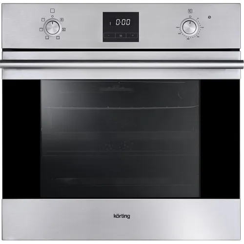 Духовой шкаф электрический Korting OKB561CFX, 64л, дверца с 3 стеклами, нержавеющая сталь