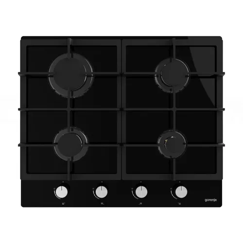 Газовая варочная панель Gorenje Essential GT641AKB, 4 конфорки, закаленное стекло, черный