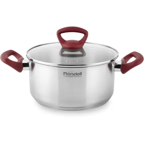 Кастрюля 2л Rondell Heidi RDS-1112, нержавеющая сталь, с крышкой