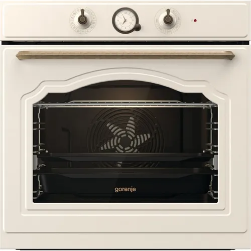 Духовой шкаф электрический Gorenje BOS67372CLI, 77л, дверца с 3 стеклами, бежевый