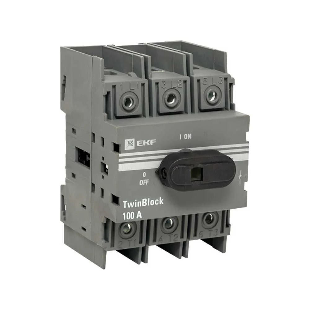 Рубильник для прямой установки EKF TwinBlock PROxima tb-100-3p-f