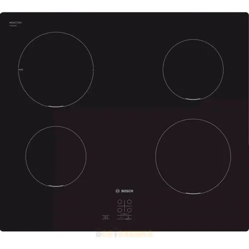 Индукционная варочная поверхность Bosch PUG611AA5D, конфорок: 4 шт., стеклокерамика, независимая, черный