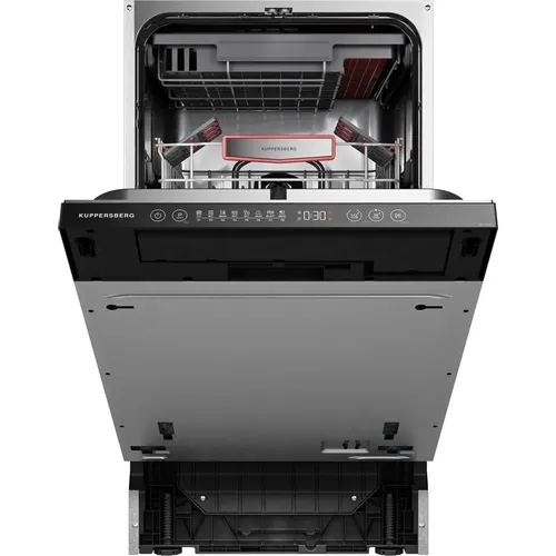 Встраиваемая посудомоечная машина KUPPERSBERG High-Tech GHL 4530, узкая, ширина 44.8см, полновстраиваемая, загрузка 11 комплектов, нержавеющая сталь