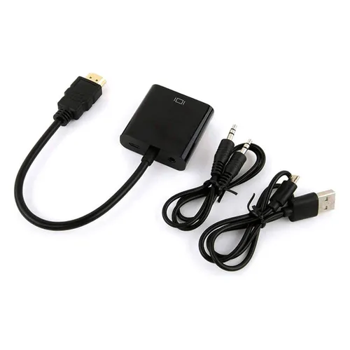 Переходник Buro HDMI-M-VGA-F-WUSB, HDMI (m) - VGA (f), 0.1м
