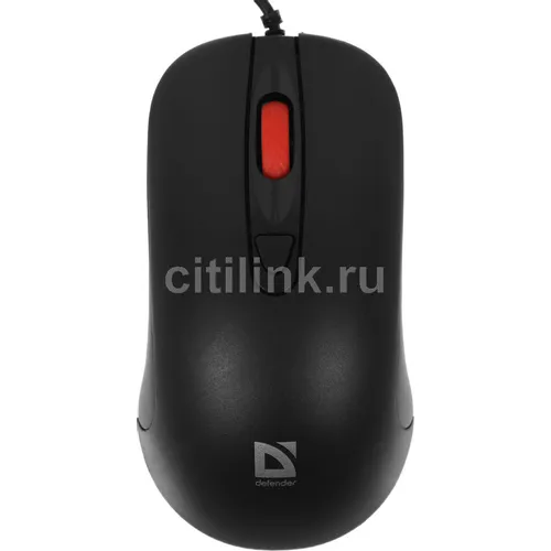 Мышь проводная Defender Omega MB-522, оптическая, USB, 1600dpi, черный [52522]