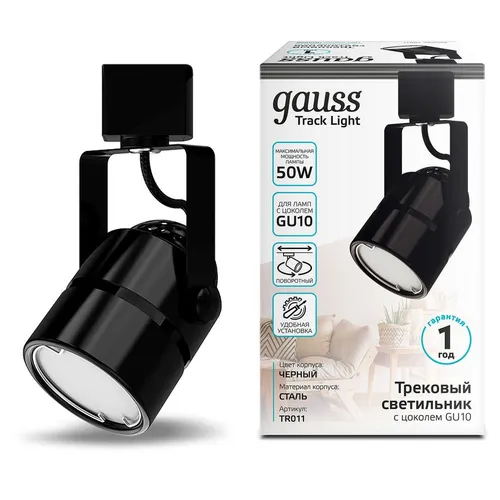 Светильник GAUSS TR011, черный