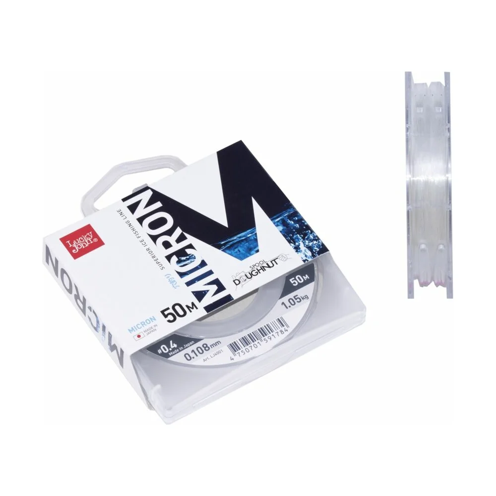 Зимняя монофильная леска Lucky John MICRON 050/010 LJ4001-010