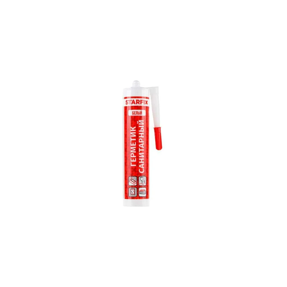Санитарный силиконовый герметик STARFIX Sanitary Silicone SM-57866