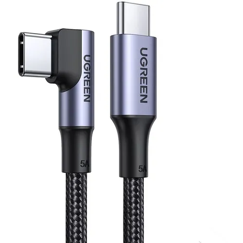 Кабель UGREEN US334, USB Type-C (m) - USB Type-C (m), 3м, 5A, черный [20583]