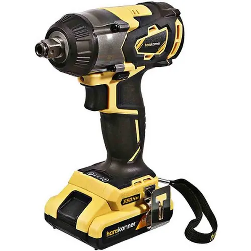 Ударный гайковерт HANSKONNER HCD18350S, 2.4Ач, с двумя аккумуляторами
