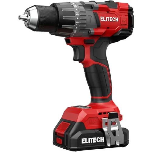 Дрель-шуруповерт Elitech ДА 21УБЛ2 (E2201.048.01), 2Ач, с двумя аккумуляторами [205682]