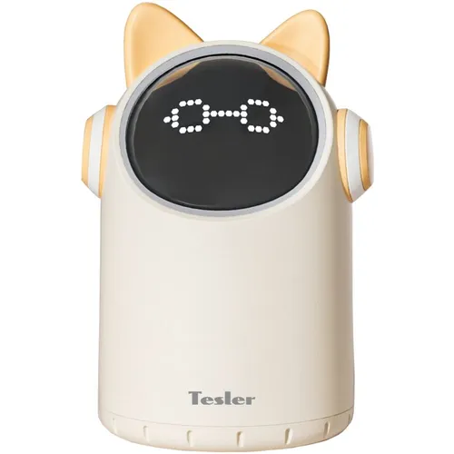 Ведро для мусора TESLER STB-0221, 2л, пластик, круглая, сенсорная крышка, бежевый