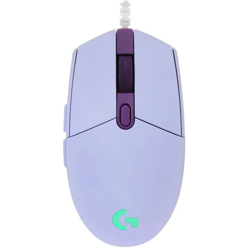 Мышь проводная Logitech G102 LightSync, игровая, оптическая, USB, 8000dpi, сиреневый [910-005857]