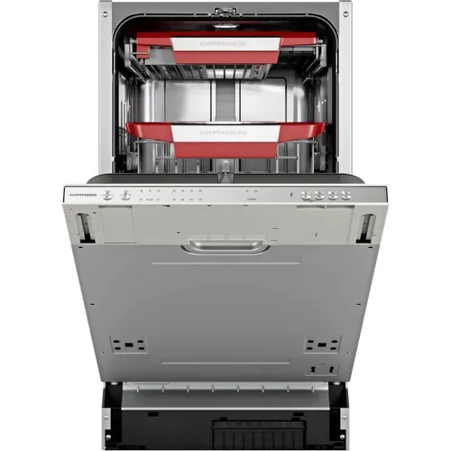 Встраиваемая посудомоечная машина KUPPERSBERG GIM 4592, узкая, ширина 44.8см, полновстраиваемая, загрузка 10 комплектов