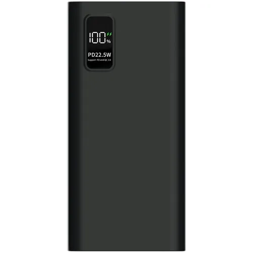 Внешний аккумулятор (Power Bank) PERO PB06, 20000мAч, черный [pb06bl]