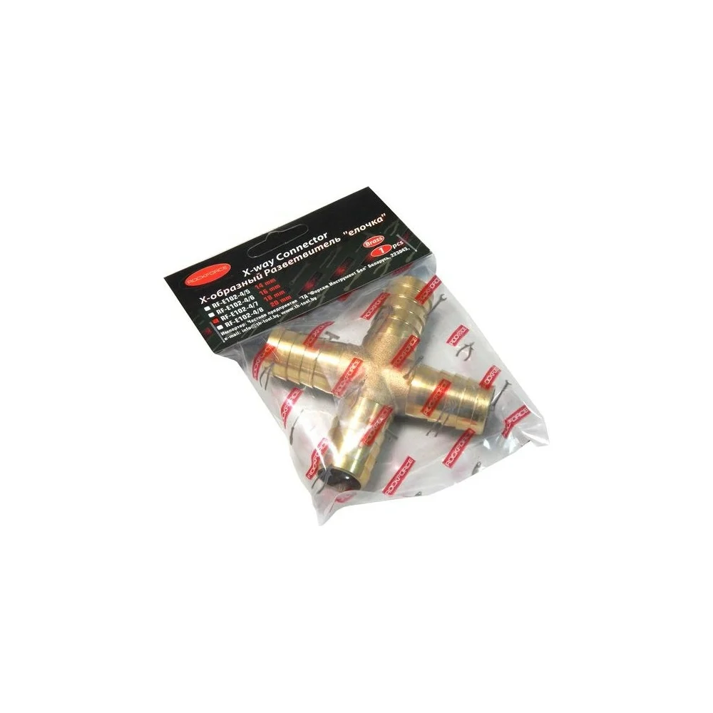 Х-образный разветвитель Rockforce RF-E102-4/8(26679)