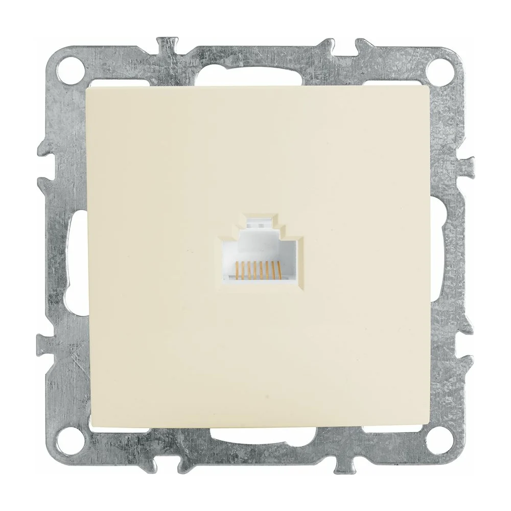 Компьютерная одноместная розетка STEKKER PST00-9107-02 39325