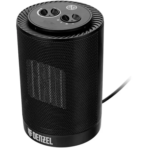 Тепловентилятор керамический DENZEL DTFC-1200S, 1200Вт, с термостатом, 2 режима, черный