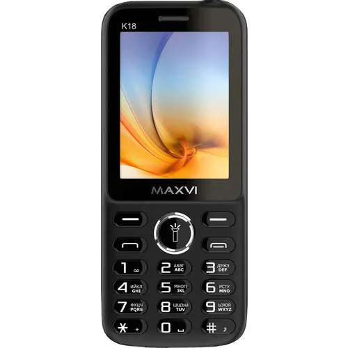 Сотовый телефон MAXVI K18 черный