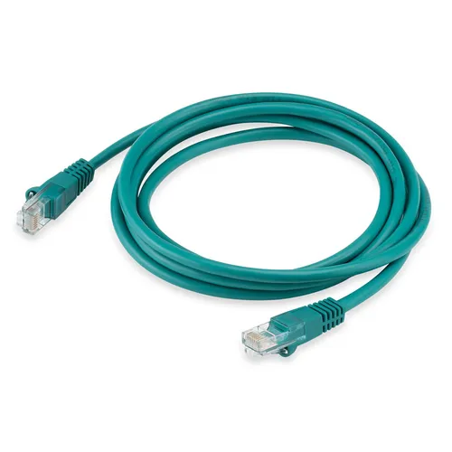 Патч-корд Buro UTP-5E-2M-GR литой (molded), UTP, кат.5E, 2м, 4 пары, 26AWG, алюминий омедненный, многожильный, зеленый