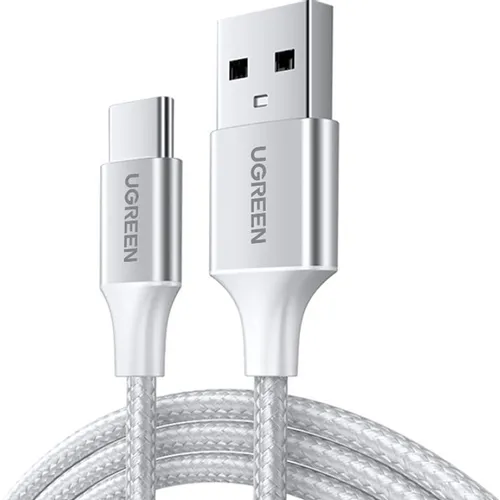 Кабель UGREEN US288, USB Type-C (m) - USB (m), 1м, 3A, белый [60131]