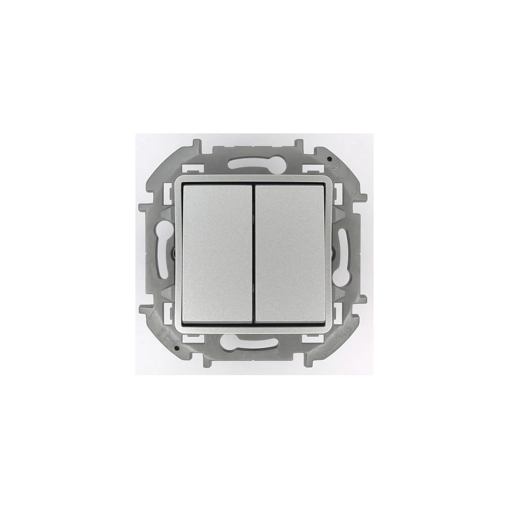 Двухлавишный переключатель Legrand MOS-INSPIRIA + 673657