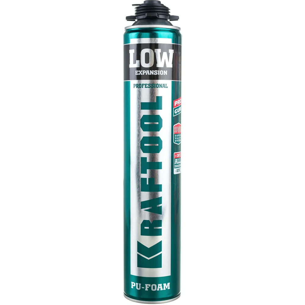 Полиуретановая пена для монтажного пистолета KRAFTOOL KRAFTFLEX PROFI LOW 41181_z01