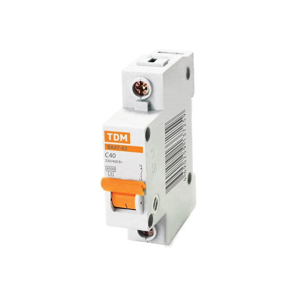 Автомат TDM ВА47-63 1Р, 50 А, 4,5 кА, С SQ0218-0008