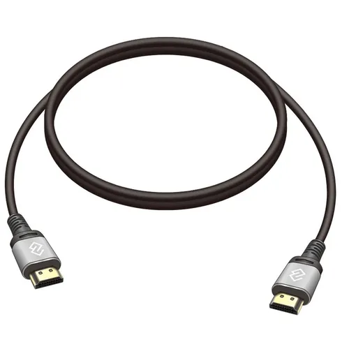 Кабель аудио-видео Digma D-HDMI-V2.0-1.5M, HDMI (m) - HDMI (m), ver 2.0, 1.5м, GOLD, черный