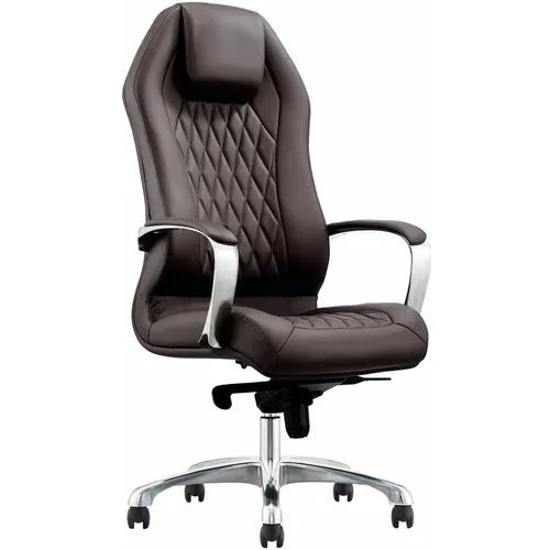 Кресло BRABIX EX-705, экокожа, до 125кг, мультиблок, фиксированные подлокотники, коричневый