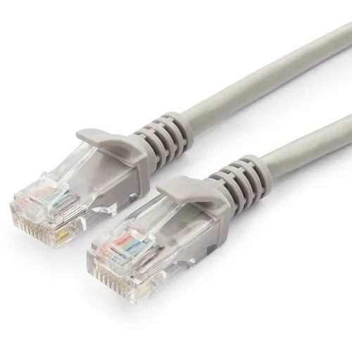 Патч-корд PREMIER UTP, кат.6, 20м, 4 пары, 24AWG, алюминий омедненный, многожильный, серый