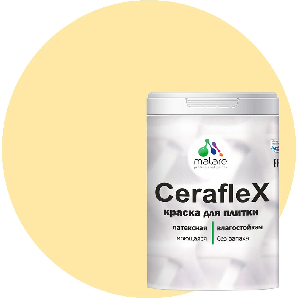 Латексная краска для кафельной и керамической плитки MALARE Ceraflex 2036773321255