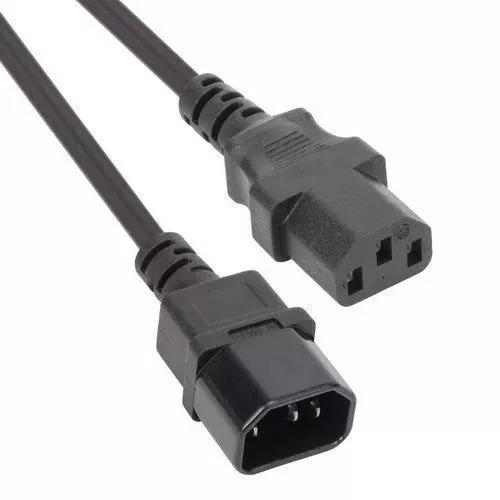 Кабель-удлинитель питания PREMIER 5-284, IEC C13 (прямой) - IEC C14 (прямой), круглое, 5м, Bulk, черный [5-284(1.0) 5.0]