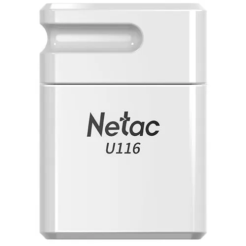 Флешка USB NETAC U116 64ГБ, USB2.0, белый [nt03u116n-064g-20wh]