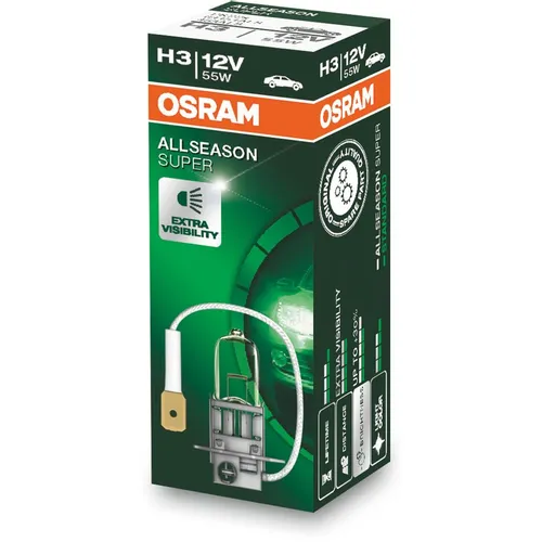 Лампа автомобильная галогенная Osram 64151ALS, H3, 12В, 55Вт, 1шт