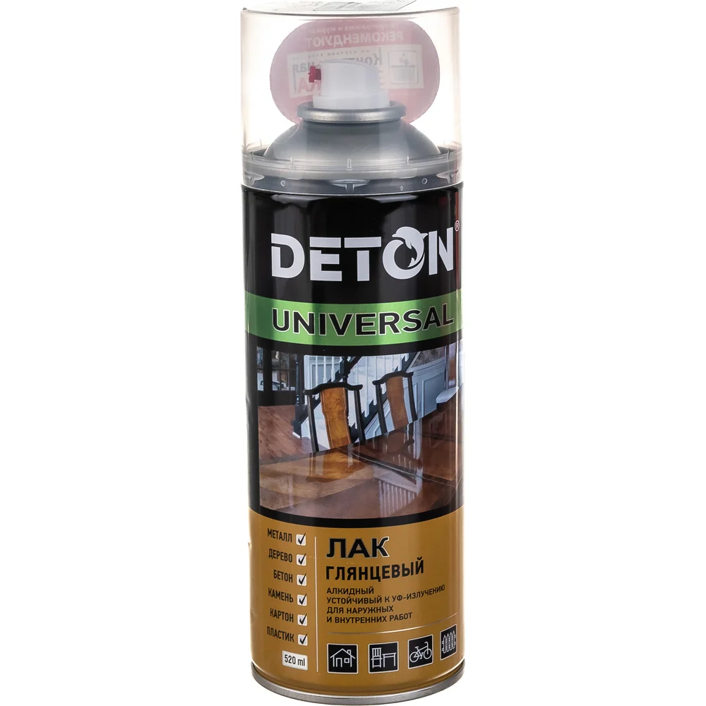 Универсальный атмосферостойкий аэрозольный лак Deton UNIVERSAL 126936