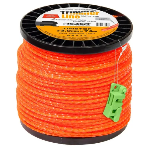 Леска для садовых триммеров REZER Ultra-pro Twistop, 3мм, 74м [03.007.00107]