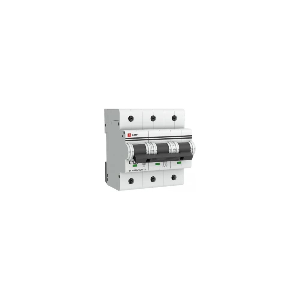Автоматический выключатель EKF ВА 47-125 PROxima mcb47125-3-100C