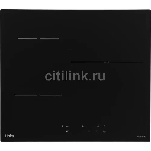 Индукционная варочная поверхность HAIER HHK-Y63WTB, конфорок: 3 шт., стеклокерамика, независимая, черный