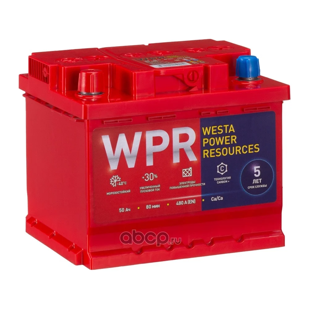 Аккумулятор WPR 6ст 50 VL 1 LB 480 А EN 550105310