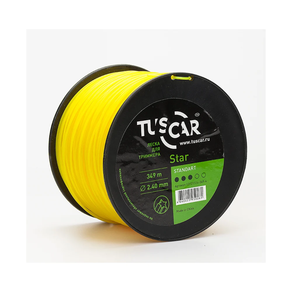 Леска для триммера TUSCAR Star Standart 10121324-349-4
